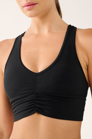 JGD CROP BRA BLACK