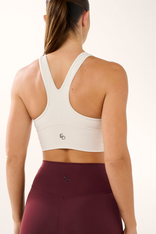 JGD CROP BRA SWAN WHITE