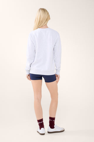 CLASSIC STACK SWEATER WHITE MARLE