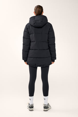 ESSENTIAL MID LINE PUFFER JACKET BLACK