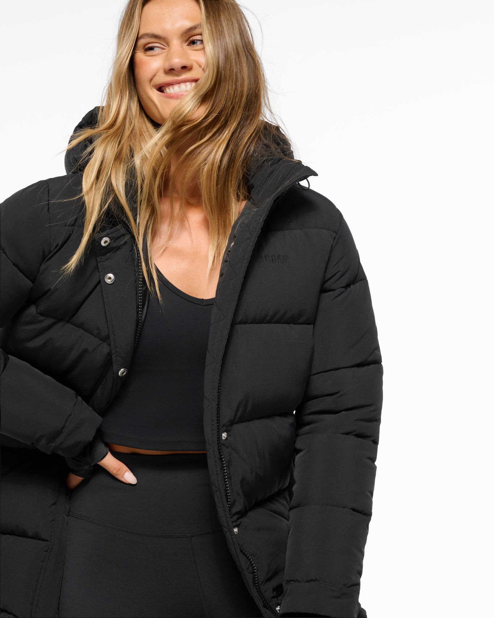 ESSENTIAL MID LINE PUFFER JACKET BLACK – Jaggad1