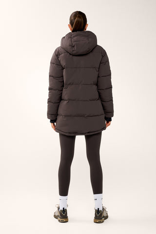 ESSENTIAL MID LINE PUFFER JACKET COFFEE BEAN