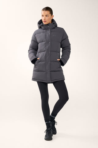 ESSENTIAL MID LINE PUFFER JACKET STEEL