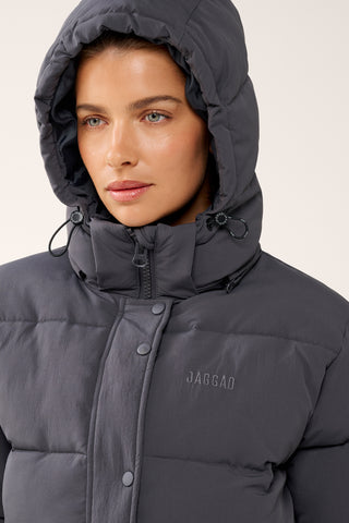 ESSENTIAL MID LINE PUFFER JACKET STEEL