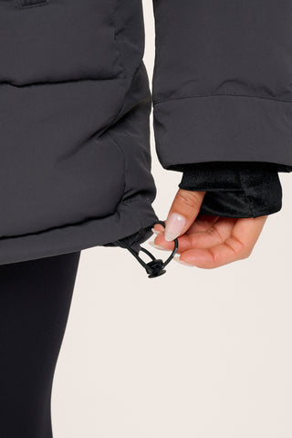 ESSENTIAL MID LINE PUFFER JACKET STEEL