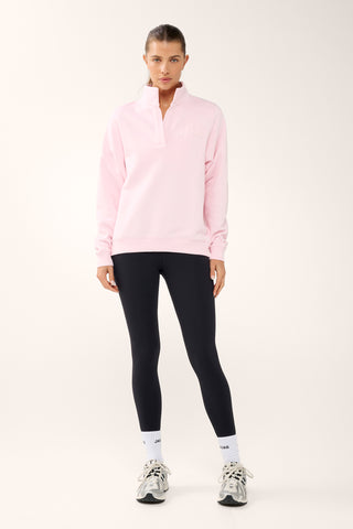 TERRAIN COLLARED SWEATER BARELY PINK