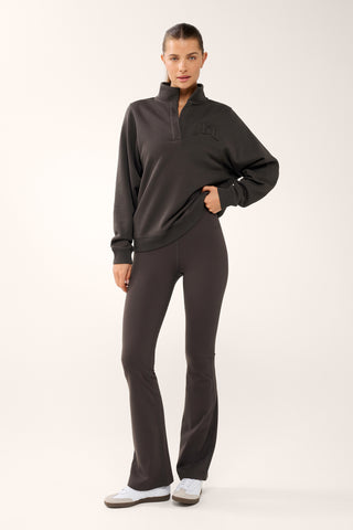 TERRAIN COLLARED SWEATER COFFEE BEAN