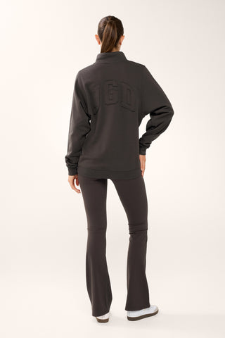 TERRAIN COLLARED SWEATER COFFEE BEAN