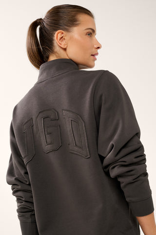 TERRAIN COLLARED SWEATER COFFEE BEAN