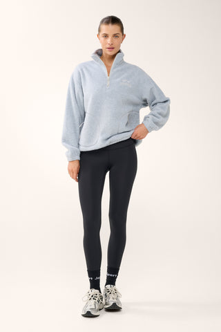 TERRAIN HALF-ZIP THERMAFLEECE SWEATER GREY MARLE