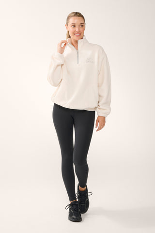 TERRAIN HALF-ZIP THERMAFLEECE SWEATER SWAN WHITE