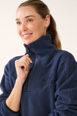 TERRAIN LONGLINE HALF-ZIP THERMAFLEECE SWEATER DARK NAVY
