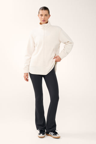 TERRAIN LONGLINE ZIP-THROUGH THERMAFLEECE JACKET SWAN WHITE