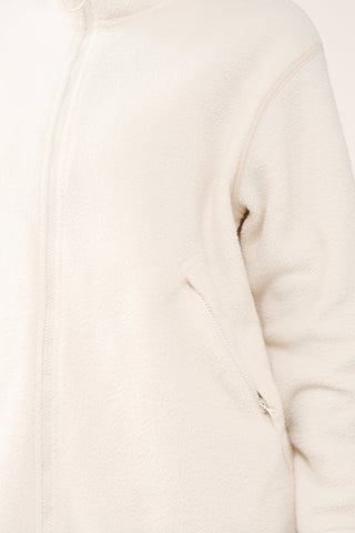 TERRAIN LONGLINE ZIP-THROUGH THERMAFLEECE JACKET SWAN WHITE