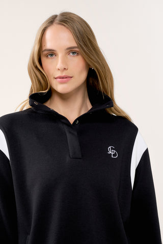 RIO LONGLINE SCUBA SWEATER BLACK