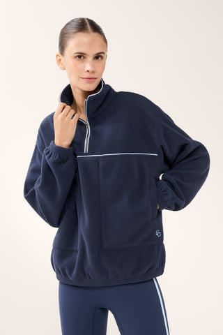 SAN DIEGO HALF-ZIP SWEATER DARK NAVY