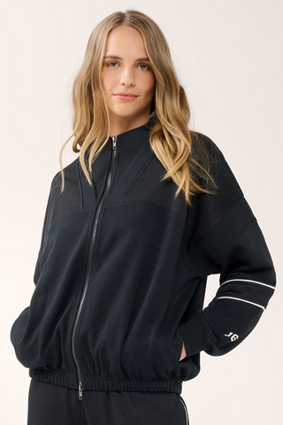 SAN DIEGO ZIP-THROUGH SWEATER BLACK