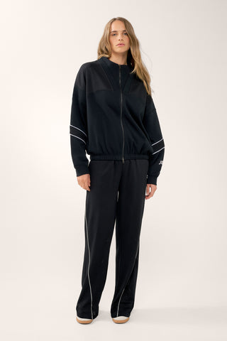SAN DIEGO ZIP-THROUGH SWEATER BLACK