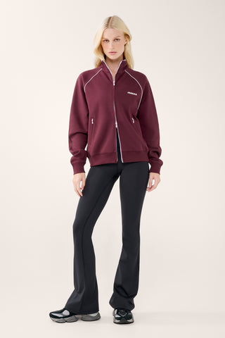 CHELSEA ZIP-THROUGH JACKET CHERRY