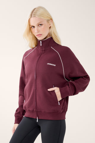 CHELSEA ZIP-THROUGH JACKET CHERRY