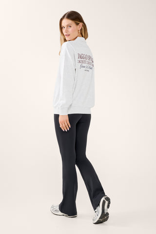 RACQUET CLUB SIGNATURE COLLARED SWEATER WHITE MARLE