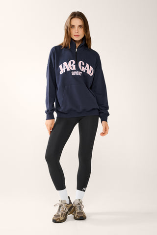GRADUATE HALF-ZIP SIGNATURE SWEATER NVY