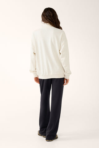 GRADUATE HALF-ZIP SIGNATURE SWEATER OATMEAL MARLE