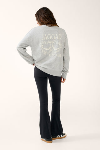 LOVE CLUB BOXY SWEATER GREY MARLE