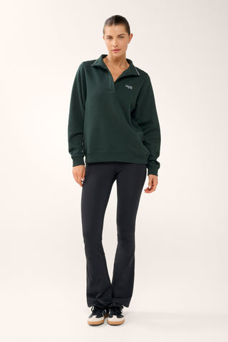 ATRIUM COLLARED SWEATER PINE GREEN