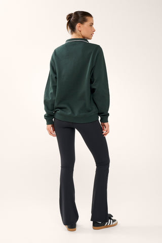 ATRIUM COLLARED SWEATER PINE GREEN