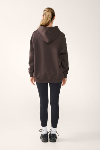 CLASSIC OVERSIZED DELUXE HOODIE COFFEE BEAN