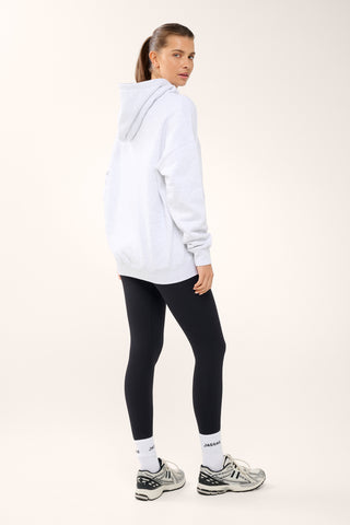 CLASSIC OVERSIZED DELUXE HOODIE WHITE MARLE