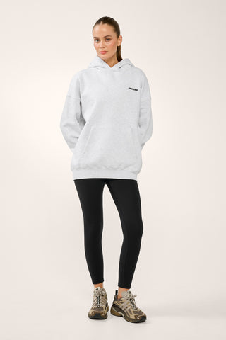 CLASSIC OVERSIZED DELUXE HOODIE WHITE MARLE