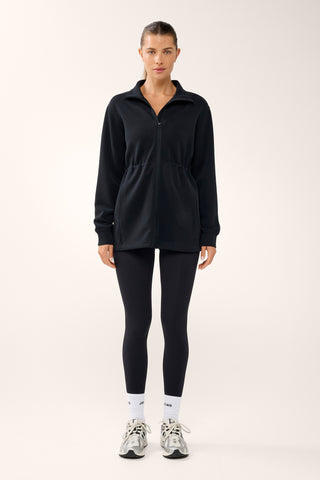 CLASS LONGLINE ZIP-THROUGH SCUBA JACKET BLACK