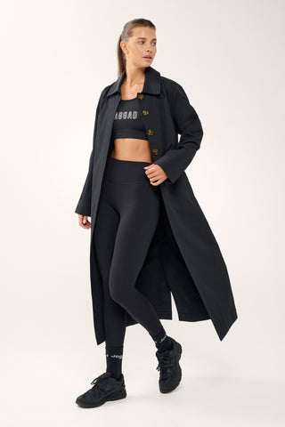 GREENWICH TRENCH COAT BLACK