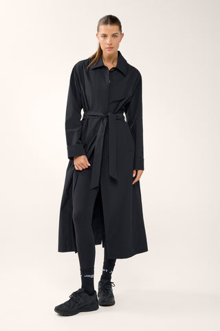 GREENWICH TRENCH COAT BLACK