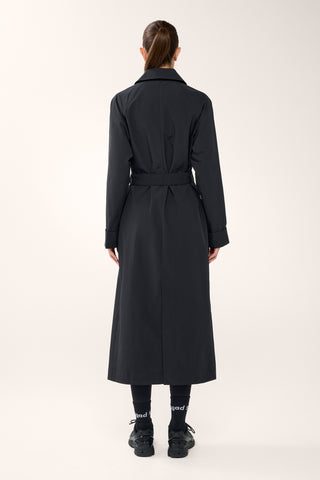 GREENWICH TRENCH COAT BLACK