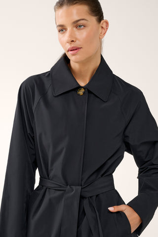 GREENWICH TRENCH COAT BLACK