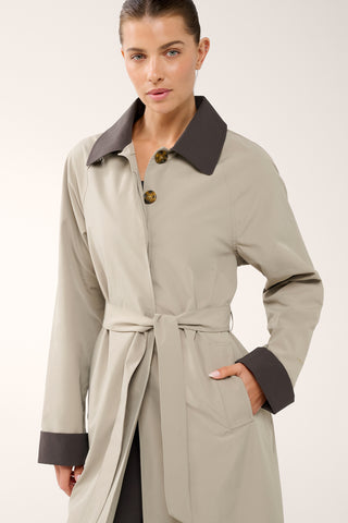 GREENWICH TRENCH COAT TAUPE