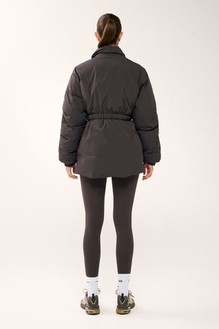 GREENWICH MID-LINE PUFFER JACKET COFFEE BEAN