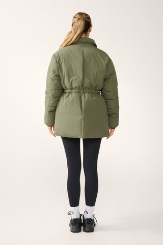 GREENWICH MID-LINE PUFFER JACKET KHAKI