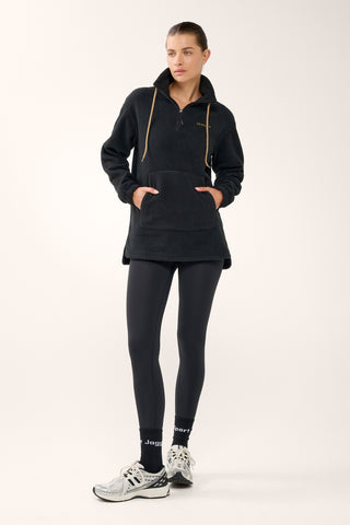 TERRAIN KANGA POCKET HALF-ZIP THERMAFLEECE SWEATER BLACK