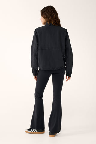 SOHO ZIP-THROUGH SPRAY JACKET BLACK