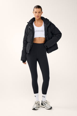 ESSENTIAL HIP-LINE PUFFER JACKET BLACK