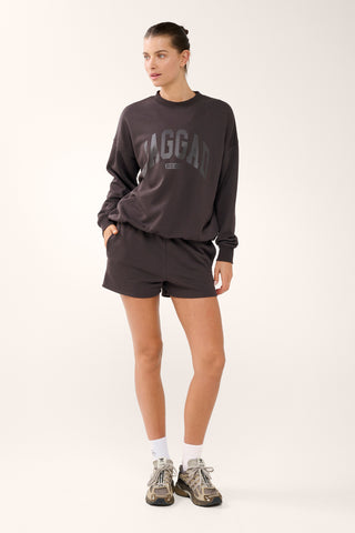 COLLEGIATE SIGNATURE SWEATER COFFEE BEAN