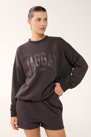 COLLEGIATE SIGNATURE SWEATER COFFEE BEAN