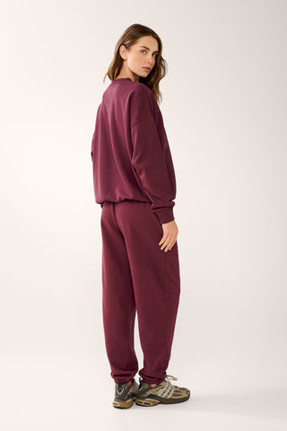 COLLEGIATE SIGNATURE SWEATER CHERRY
