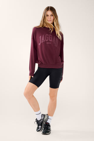 COLLEGIATE SIGNATURE SWEATER CHERRY