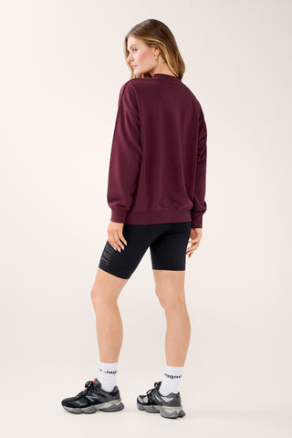 COLLEGIATE SIGNATURE SWEATER CHERRY