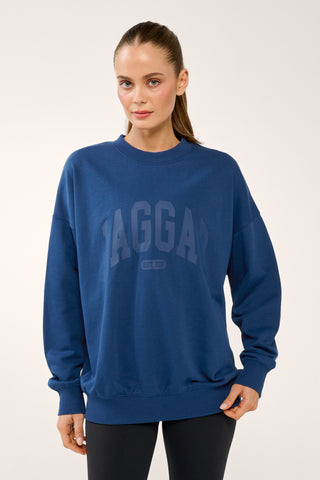 COLLEGIATE SIGNATURE SWEATER COLLEGE BLUE